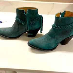 Shyanne teal booties.  Hardly worn.  Very good condition.